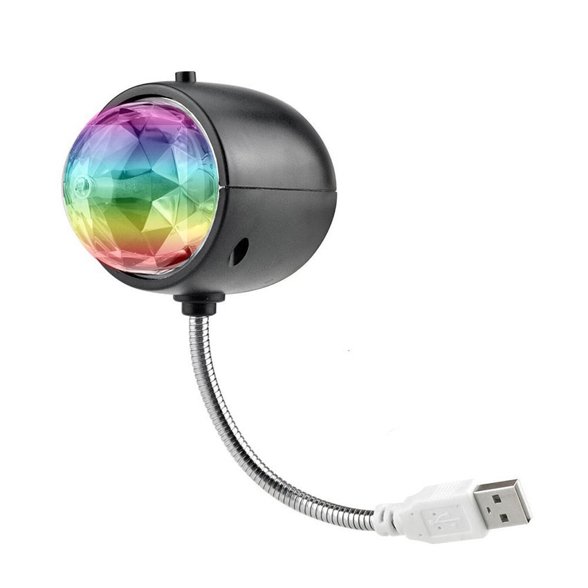 4 W Mini Magische Bal Disco Party Lamp Roterende 2 in 1 RGB Gekleurde USB LED Stage Light met Boek leeslamp Voor Party DJ KTV Bar