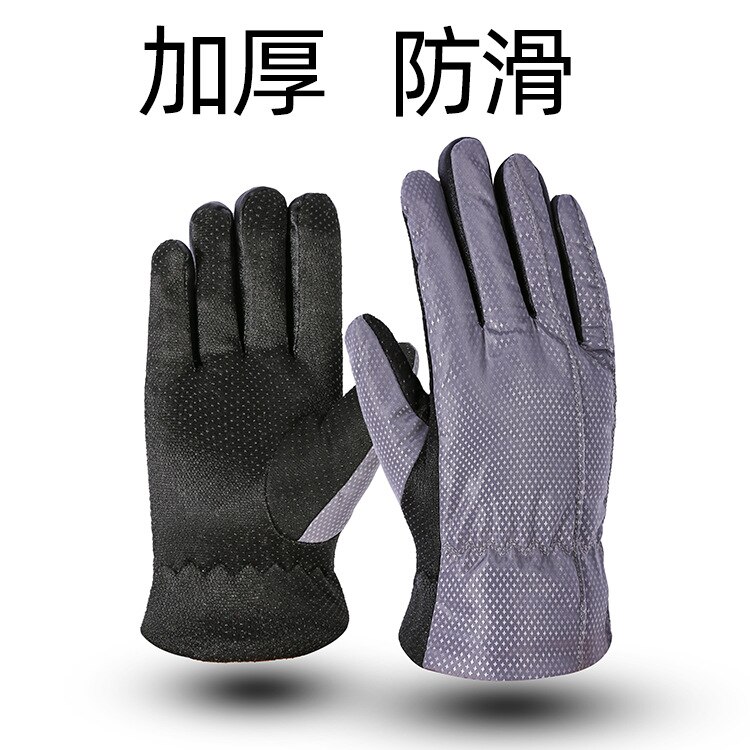 Cycling Gloves Full Finger Sport Riding MTB Bike Gloves Winter Water Resistant Touch Screen Non-slip Motorbike Riding Gloves: gray