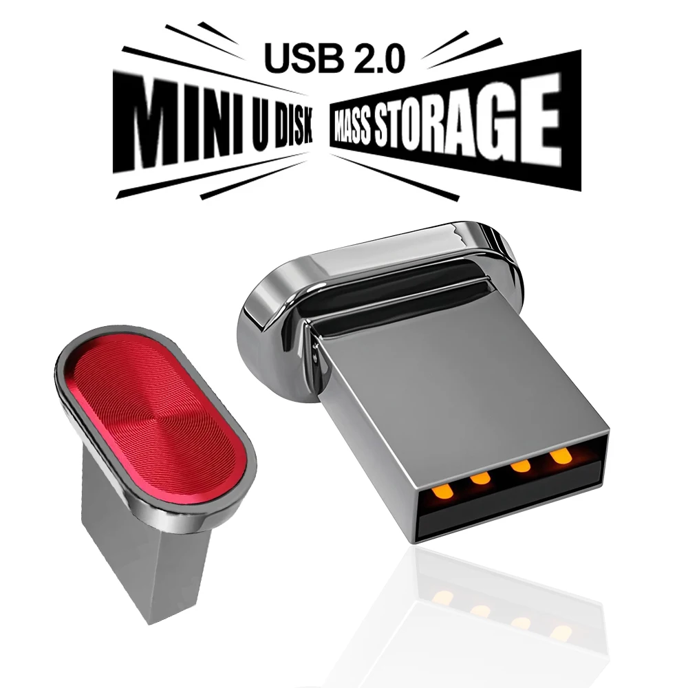 Super mini usb-flashdrives, 128gb metalen pendrives, 64gb waterdichte geheugensticks , 32gb rode, blauwe en zilveren pendrives , 16gb met echte capaciteit
