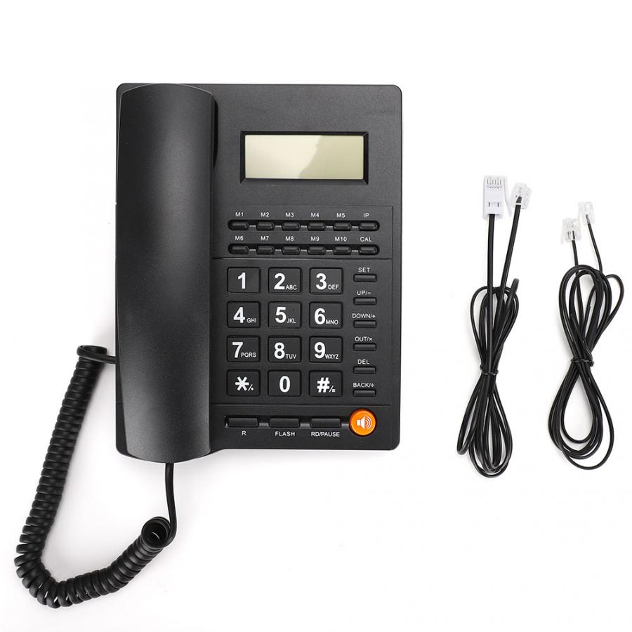 Landline Phone Business Office Home Use Corded Landline Fixed Telephone Desk Phone with Caller ID Display home phone telefone