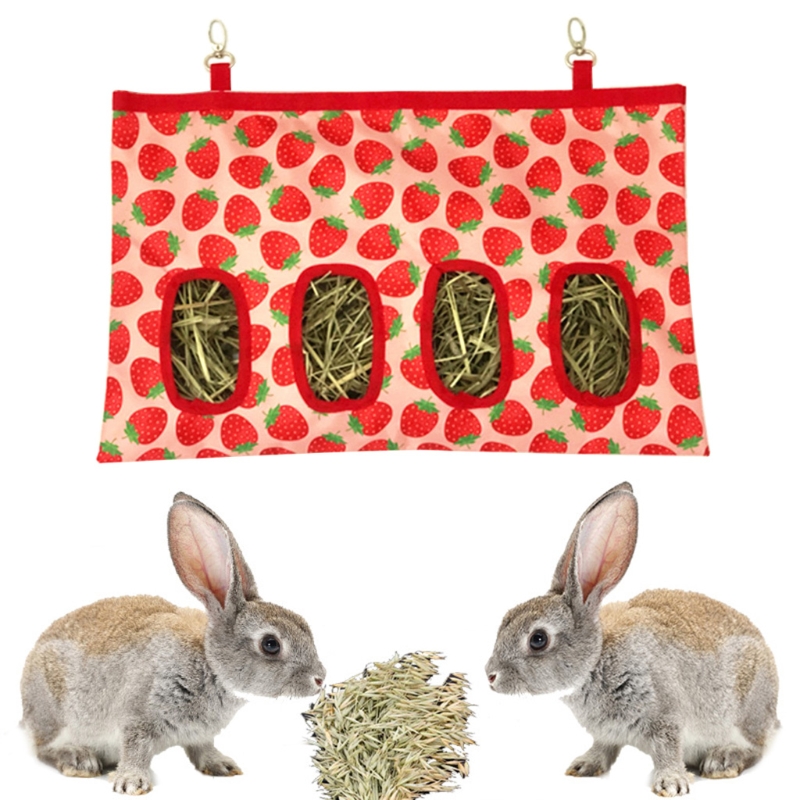 270F Konijn Hooi Feeder Zak Hooi Feeder Opslag Opknoping Voeden Tas Voor Kleine Dieren Hamsters 600D Oxford Doek