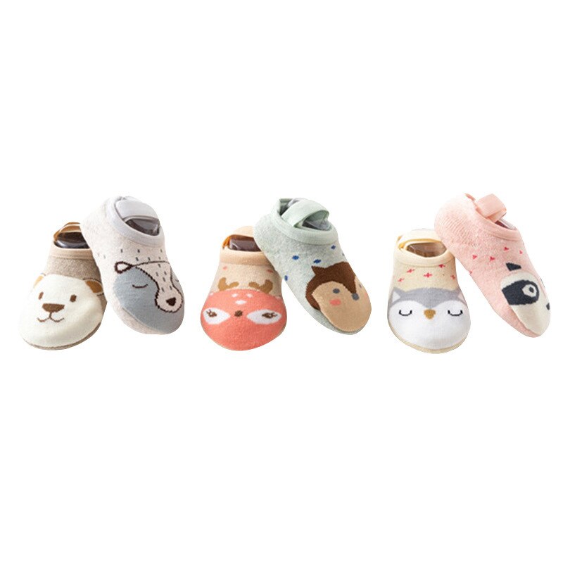 Autumn Cotton Children Floor Socks Baby Non-slip Bottom Baby Thin Socks Learn To Walk Socks Early Education Socks
