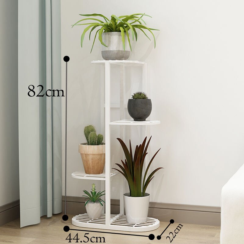 Smeedijzeren Balkon Woonkamer Interieur Moderne Decoratie Staande Multi-layer Bloem Plank Opslag Bloempot Plank