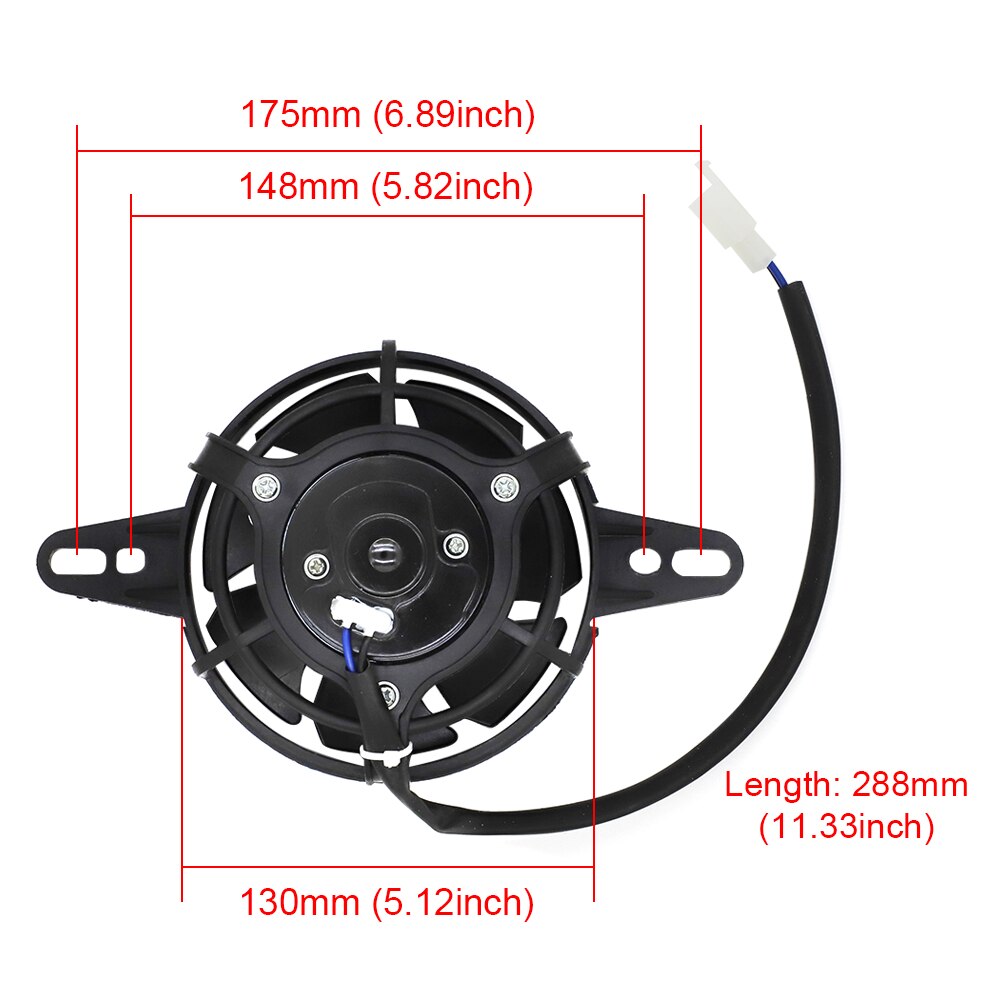 Motorcycle cooling fan 120mm Oil Cooler Water Radiator Electric 12V Dirt Pit Bike 200cc 250cc 300cc ATV Quad