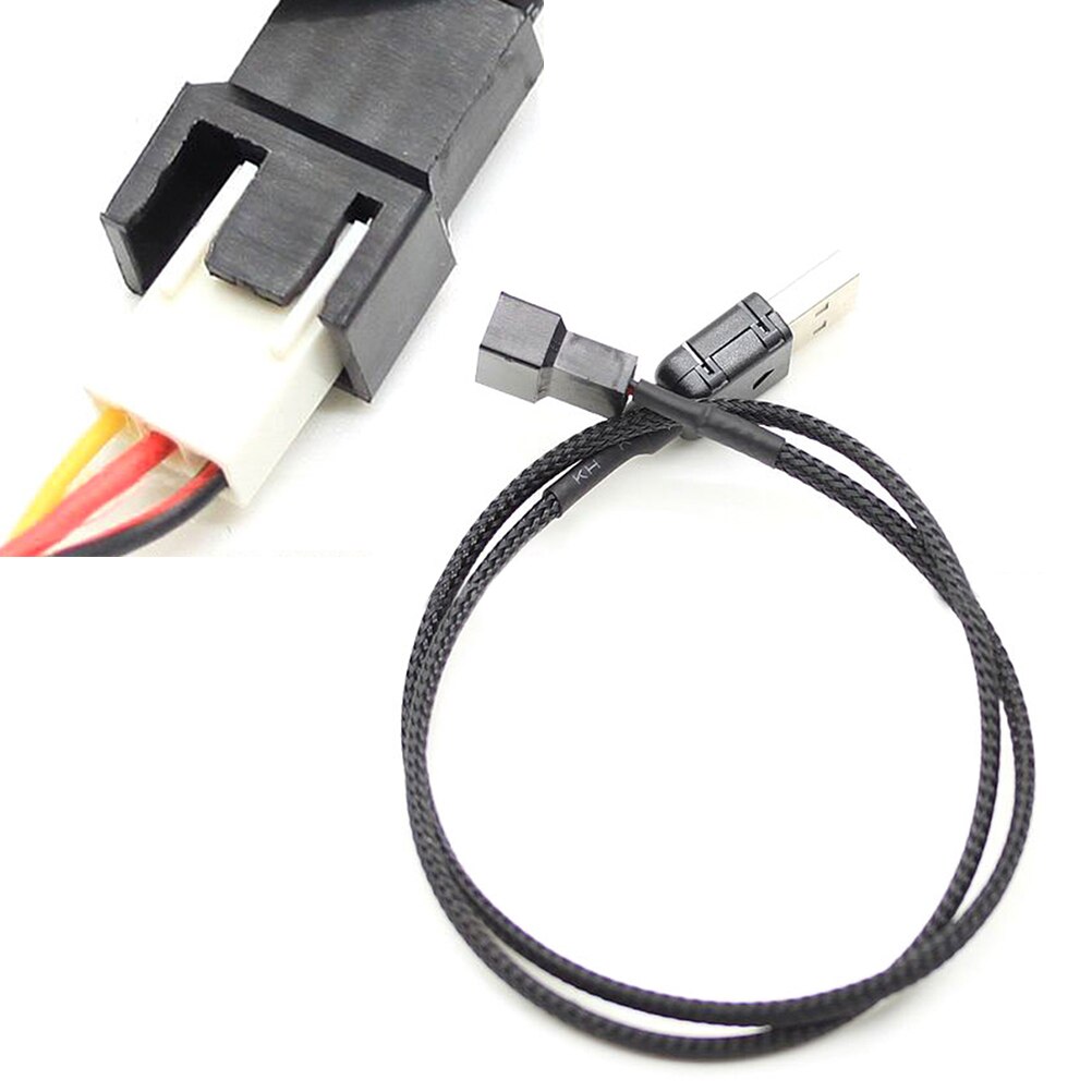 JETTING USB A male to Fan 3-Pin 3pin /4-Pin 4pin Adapter Cable for 5V 50cm