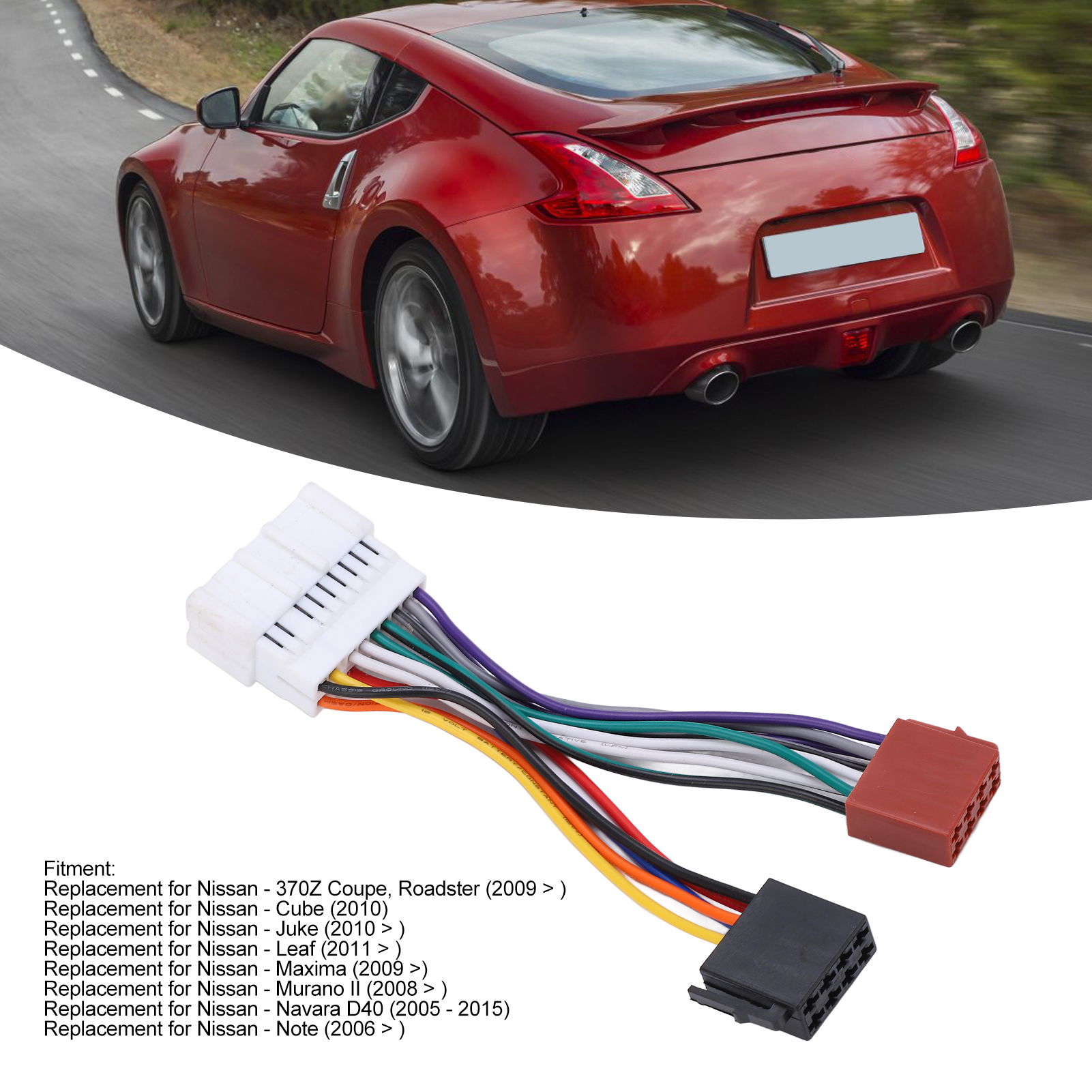 Connecteur SFP de câblage ISO pour autoradio, Nissan ino 0Z Coupé, Roadster