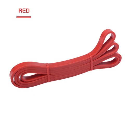 208cm Latex Pull Up band Resistance Bands Fitness Body Gym Power Training Powerlifting Band Unisex Sport Natuur Rubber: Rood