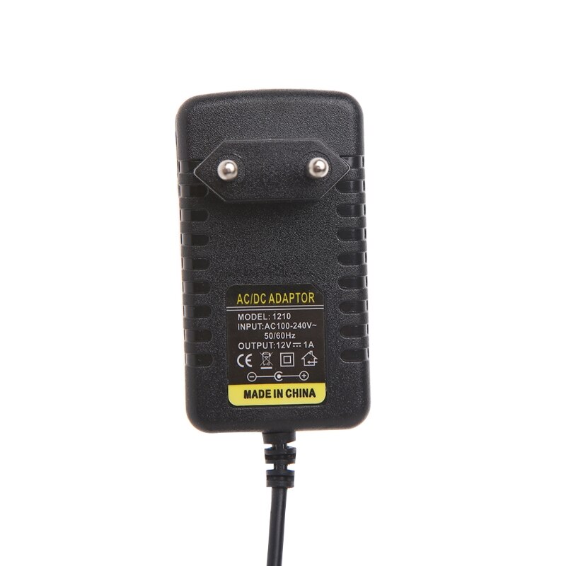 12 V 1A AC Converter Adapter DC 5.5*2.1mm 4.0*1.7mm Voeding Kabel EU plug