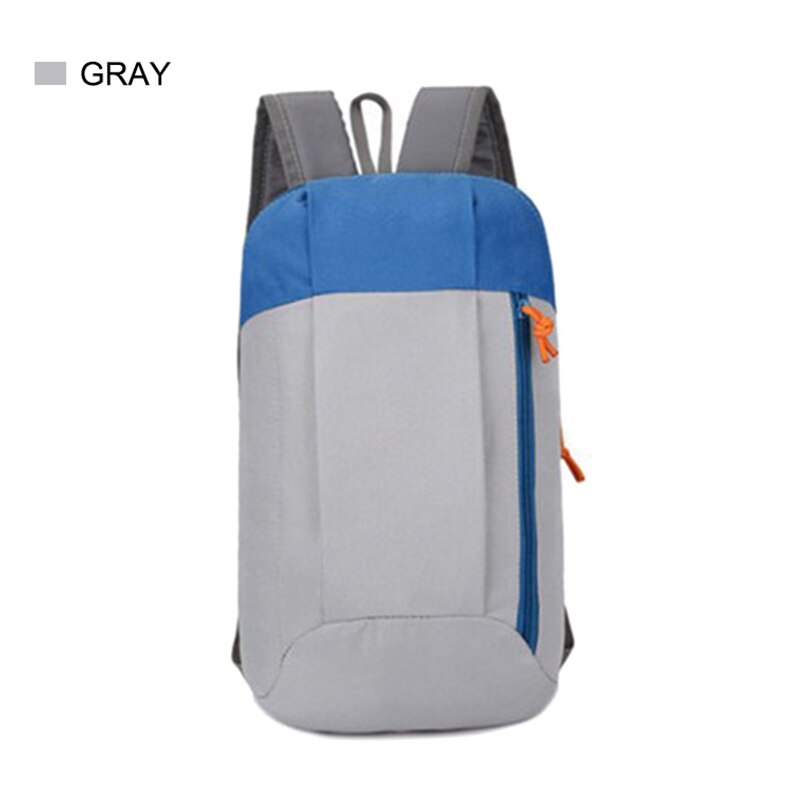 Men Women Outdoor Sport Travel Backpack Waterproof Light Day Pack Multi-Color Double Shoulder Bags Mochila: grey