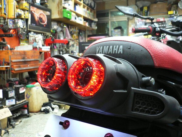 Motorcykel tilbehør til yamaha bws 125 motorcykel modificeret bremse baglygte samling bagbremselys led baglygte