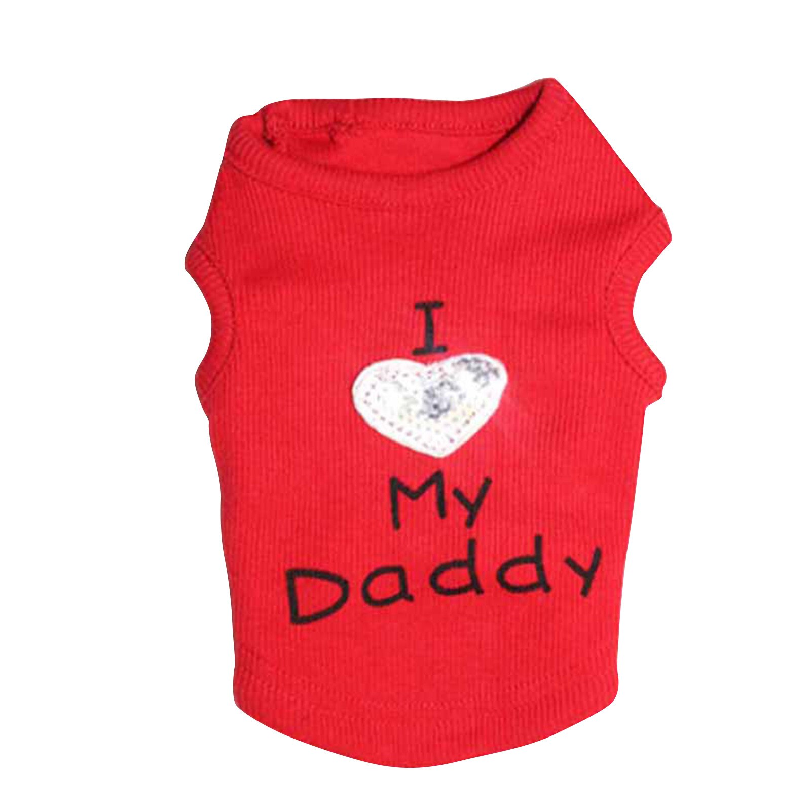 Cheap Dog Clothes Cute Dog Vest Shirt Pet Clothing For Dogs Costume Puppy Pet Clothes For Small Dogs Outfits Ropa Perro #YJ: Red L