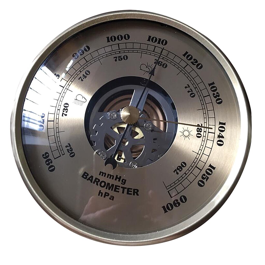Wall Mounted Barometer 4.25inch Round Dial Air Weather Station 960~1060hPa