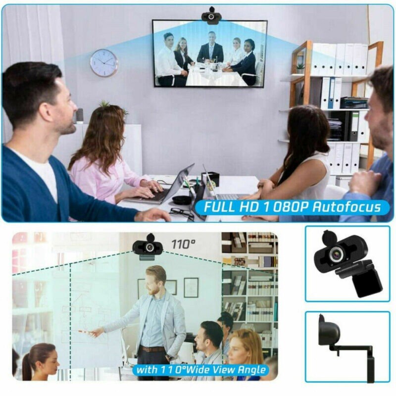 1080P Full Hd Usb Webcam Voor Pc Desktop Laptop Ip Web Camera Met Microfoon Consument Camcorders