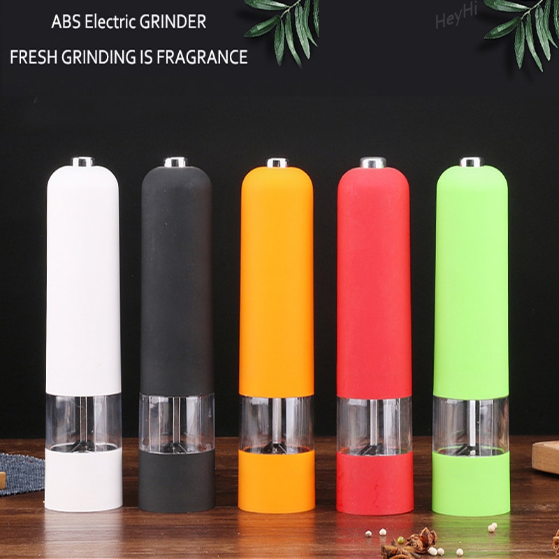 Electric Pepper Mill Automatic Salt Pepper Grinder With Led Light Adjustable Coarseness For Spices Kitchen Utensils And Gadgets