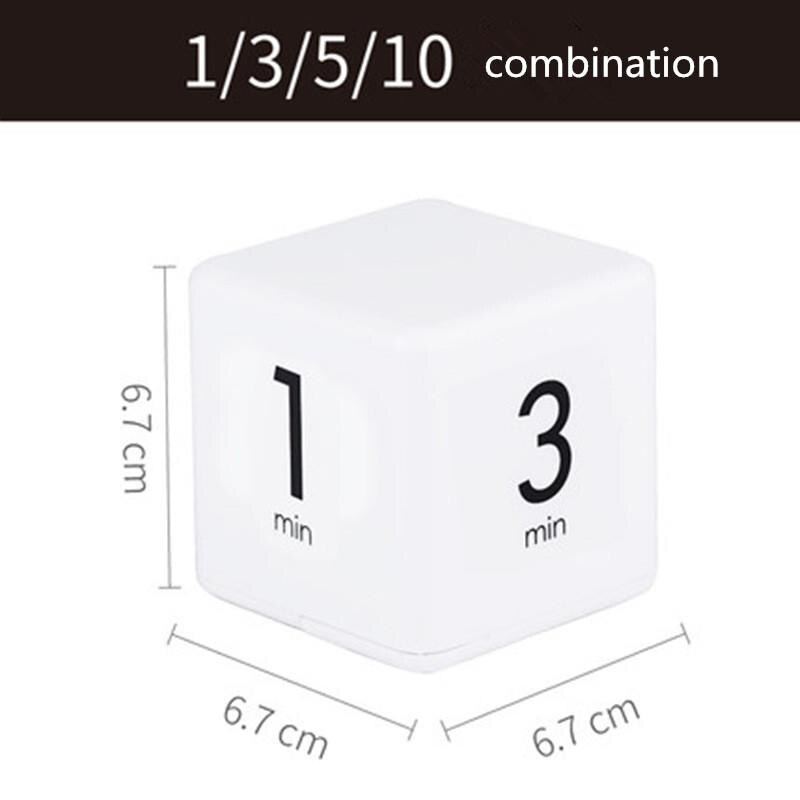 Miracle Cube Timer White Kitchen Timer Kids Timer Workout Timer Fashionable 66CY