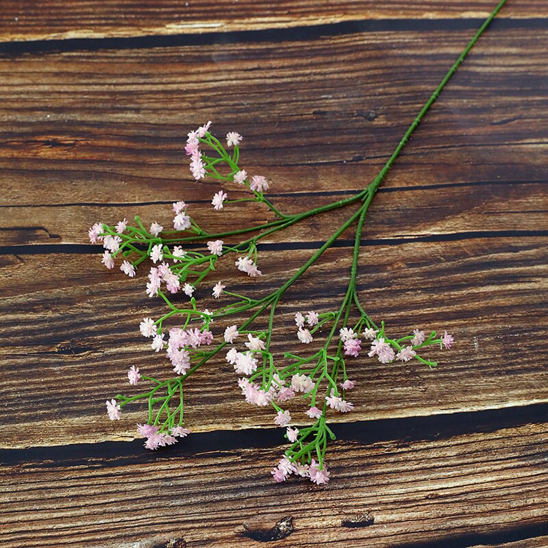 Gypsophila Kunstbloemen Baby 'S Adem Nep Bloemen Lange Bouquet Siliconen Plant Thuis Bruiloft Decoratie Herfst: Light Purple
