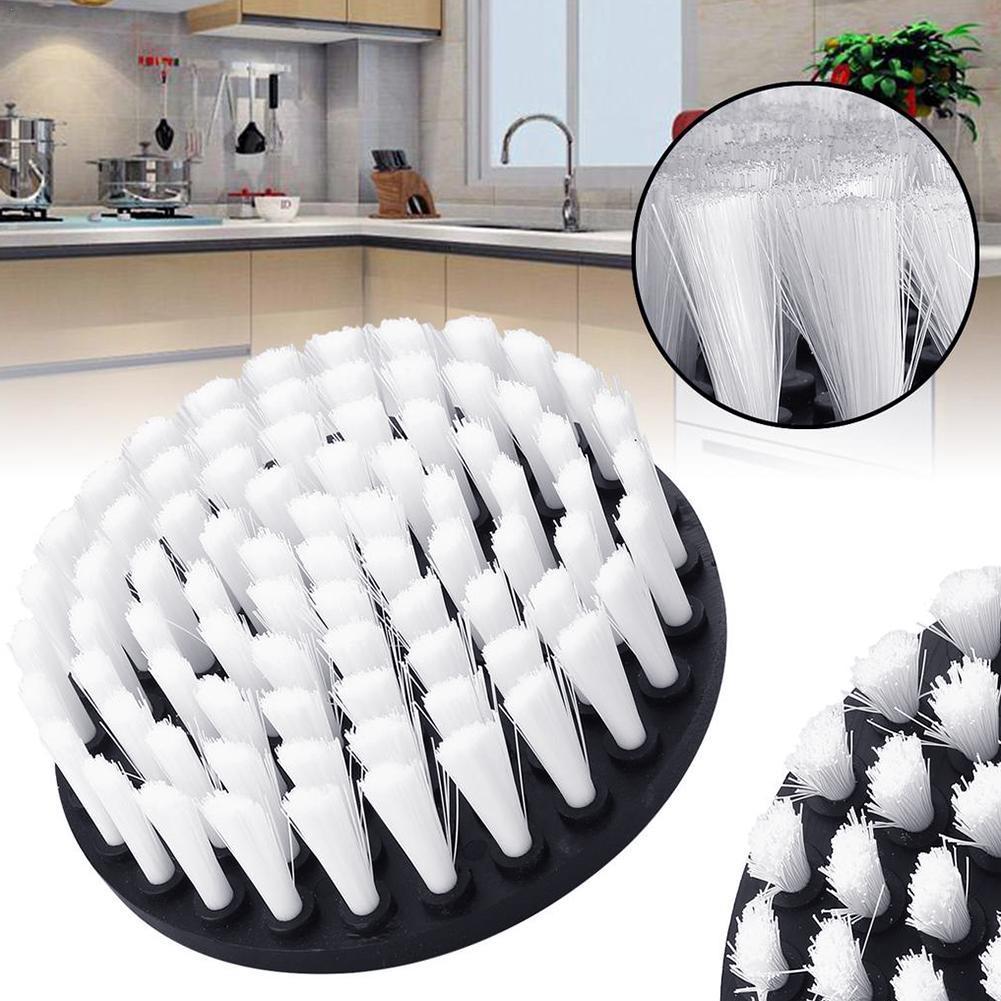 Cepillo de taladro suave de 5 &quot;, accesorio de limpieza blanco K6S0, para muebles, carpa de madera y para limpieza de tapicería, sofá, cuero, E9P2, 1 ud.