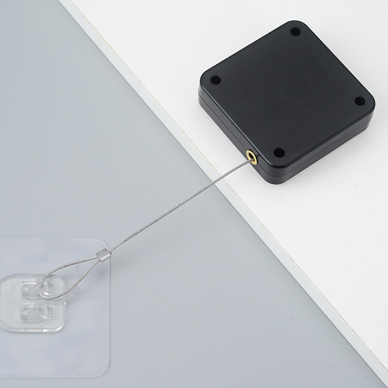 1Pc Black Punch Free Automatische Sensor Deur Dichter Automatische Uitschakeling Apparaat Niet Ponsen Telescopische Schuifdeur Apparaat