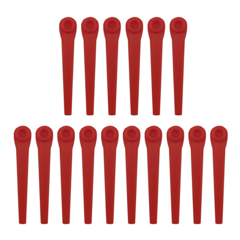100 uds, cuchillas de plástico para cortar césped, cuchillas de repuesto para cortacésped, herramienta de jardín E7CB