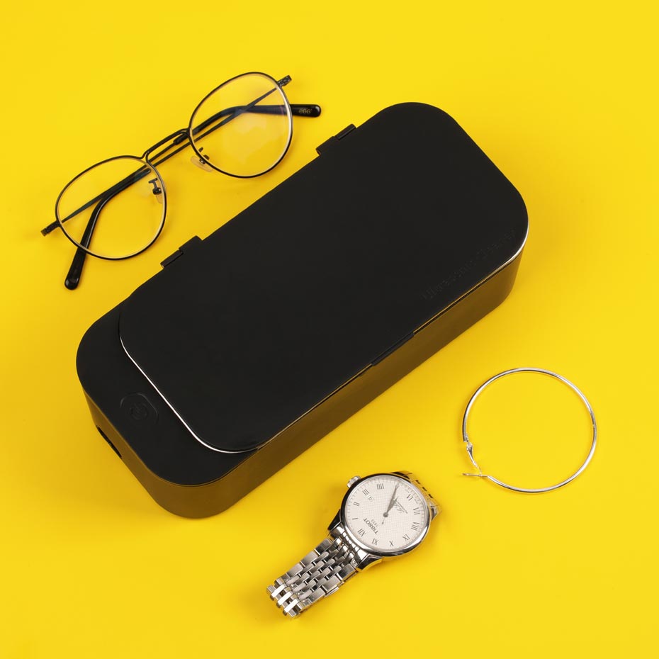 Moderne Draagbare Mini Ultrasone Reiniger Schoonmaken Huishoudelijke Commerciële Voor Bril Horloge Klok Ring Ketting Diamanten Sieraden
