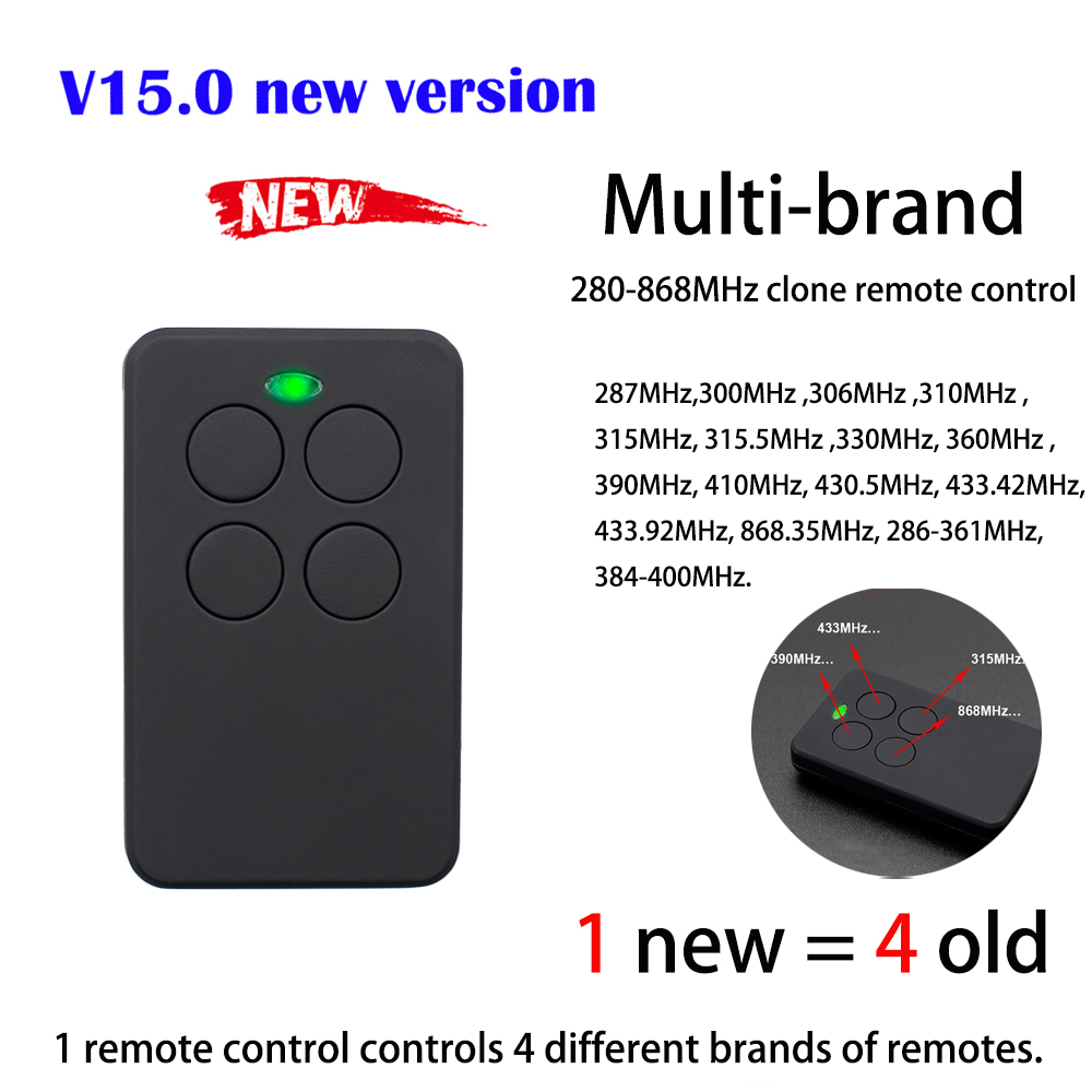 Multifrequency Code Grabber Auto Scan SMG-V15.0 Keychain Fixed Rolling Code Command Garage Gate Door Opener 433 Mhz Duplicator