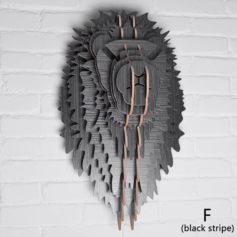 Nordic Stijl Woondecoratie Hout Leeuwenkop Muur Opknoping Voor Art Wanddecoratie Hout Dieren Hoofd Ambachten Voor Moderne Thuis Decor