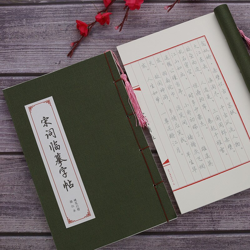Chinese Kanji Kalligrafie Herbruikbare Harde Pen Praktijk Schrift Uitwisbare Pen Leren Hanzi Volwassenen Art Schrijven Boeken Volwassen Schrift: songci