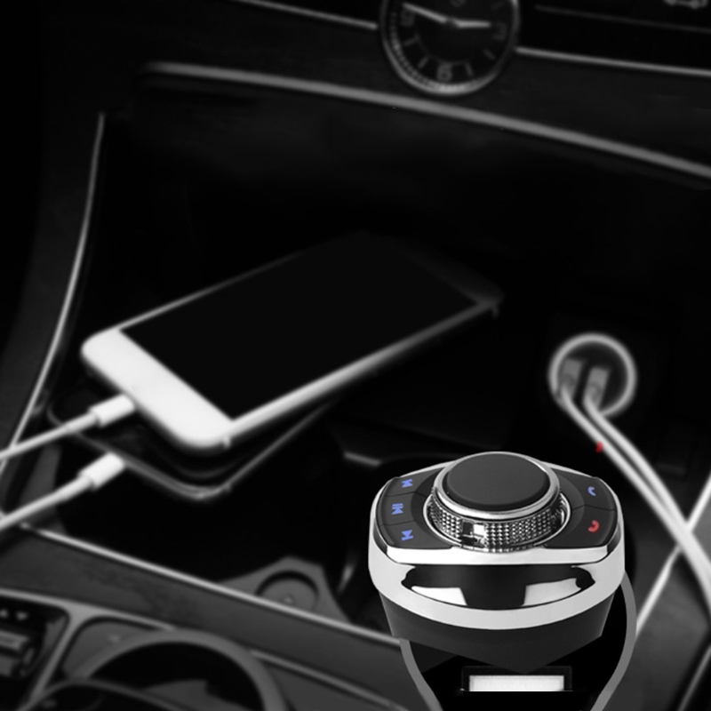 Universele Auto Draadloze Stuurbediening Knop Met Led Licht 8-Key Functies Voor Auto-Android Navi Speler auto