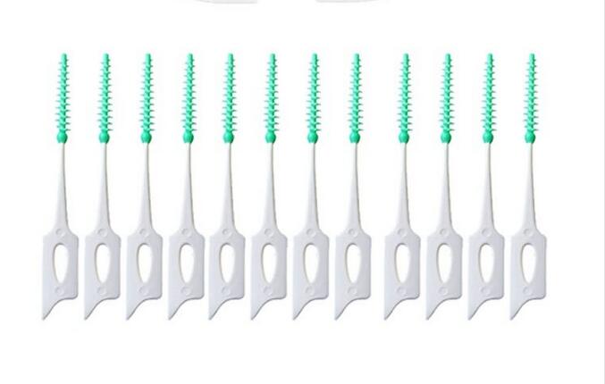 Tand Stok 20 Stks/pak Push-Pull Interdentale Tandenborstel Gom Rager Orthodontische Borstel Verwijderen Residu Oral Care