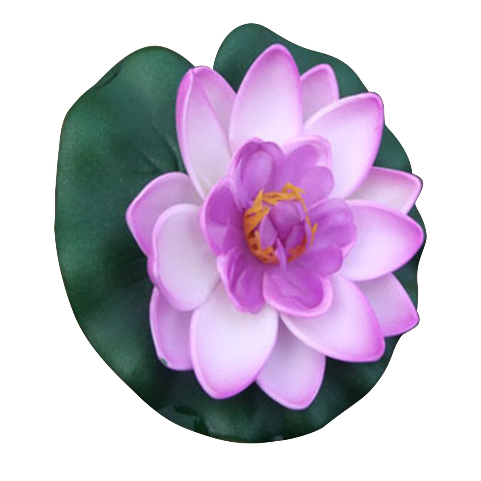 4 Inch Kunstmatige Drijvende Lotus Bloemen Water Vijvers Foam Lotusblad Nep Lelie Pad Drijvende Zwembad Thuis Vijver Decoratie Planten: E