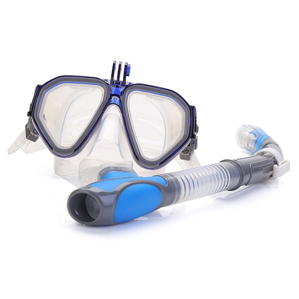 Adult Dive Mask Swimming Tube Underwater Scuba Anti Fog Snorkeling Goggles Glasses Respiratory Masks Dive Equipment