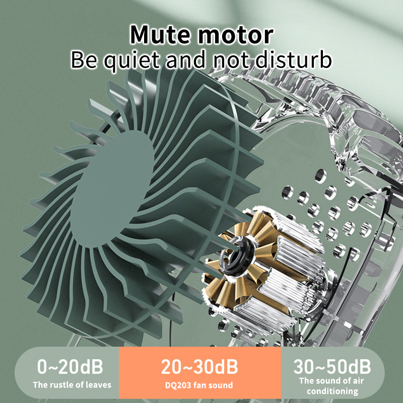 Doki zabawka przenośny kieszonkowy wentylator z wiszącą liną Handheld 3 regulowane USB wentylator ładowalny cichy letni odkryty biuro 2021