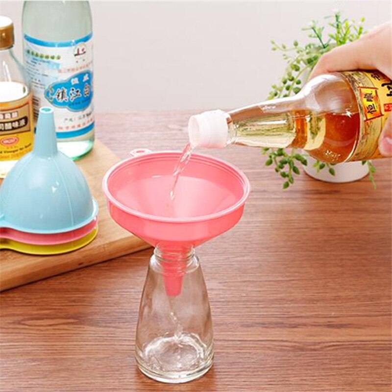 Herramienta de cocina F unnel líquido original, embudo de plástico multifunción colorido, herramienta de subpaquete