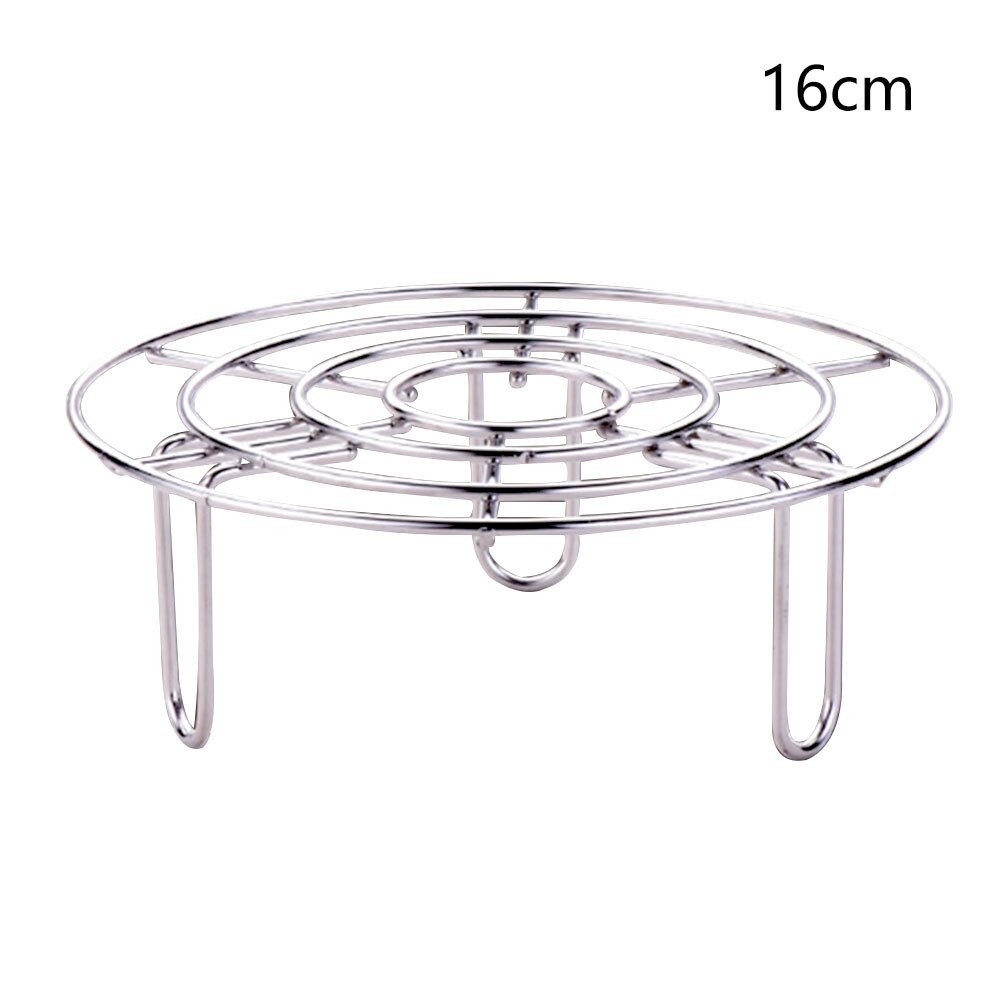 Pot Pan Cooking Stand Heavy Duty Round Durable Stainless Steel Pressure Cooker Steamer Rack Trivet Cookware: 16cm