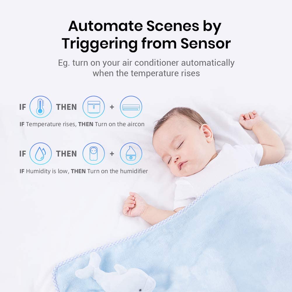 Wifi Ir Afstandsbediening Broadlink RM4 Mini Temperatuur Vochtigheid Sensor HTS2 Voor Airconditioning Tv Set-Top Compatibel Alexa