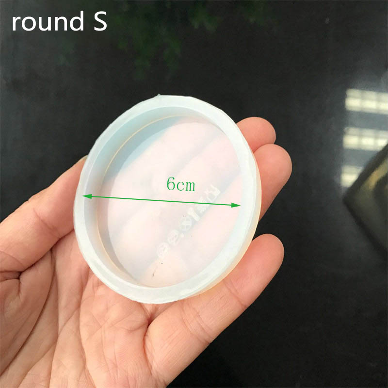 Silicone Ceramics Molds Making Pottery Tools Polymer Clay Resin Craft Mould Clay Molds Portable Clear: round S