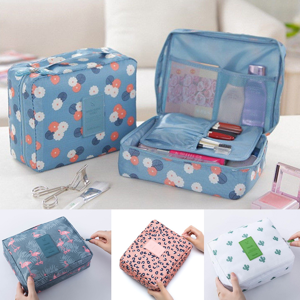 Artículos de tocador para mujer, higiene Personal, bolsa de cosméticos portátil impermeable, bolsas organizadoras de viaje al aire libre, almacenamiento para niñas, estuches de maquillaje de belleza