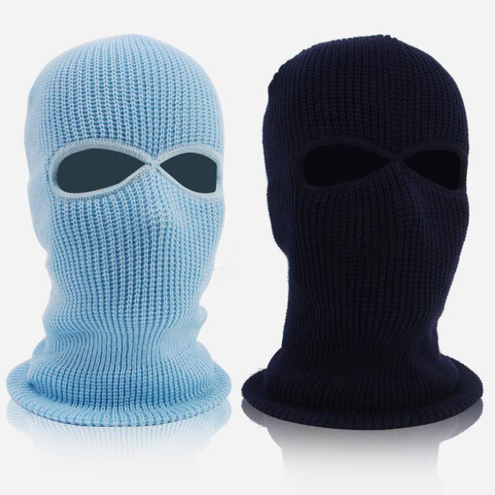 Knitted Riding Mask Full Face Windproof Unisex Face Mask for Cycling Outdoor Winter Fleece Hood Hat Sport Equipment
