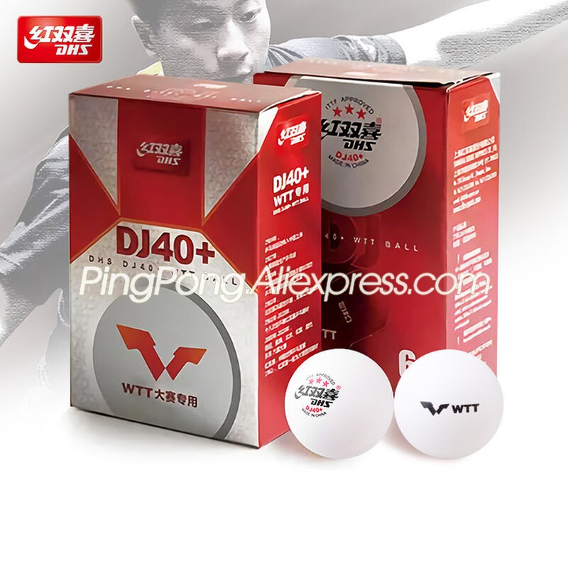 Original DHS DJ40+ 3-Star Table Tennis Ball for TOKYO / WTT Games 3 Star Ping Pong Balls