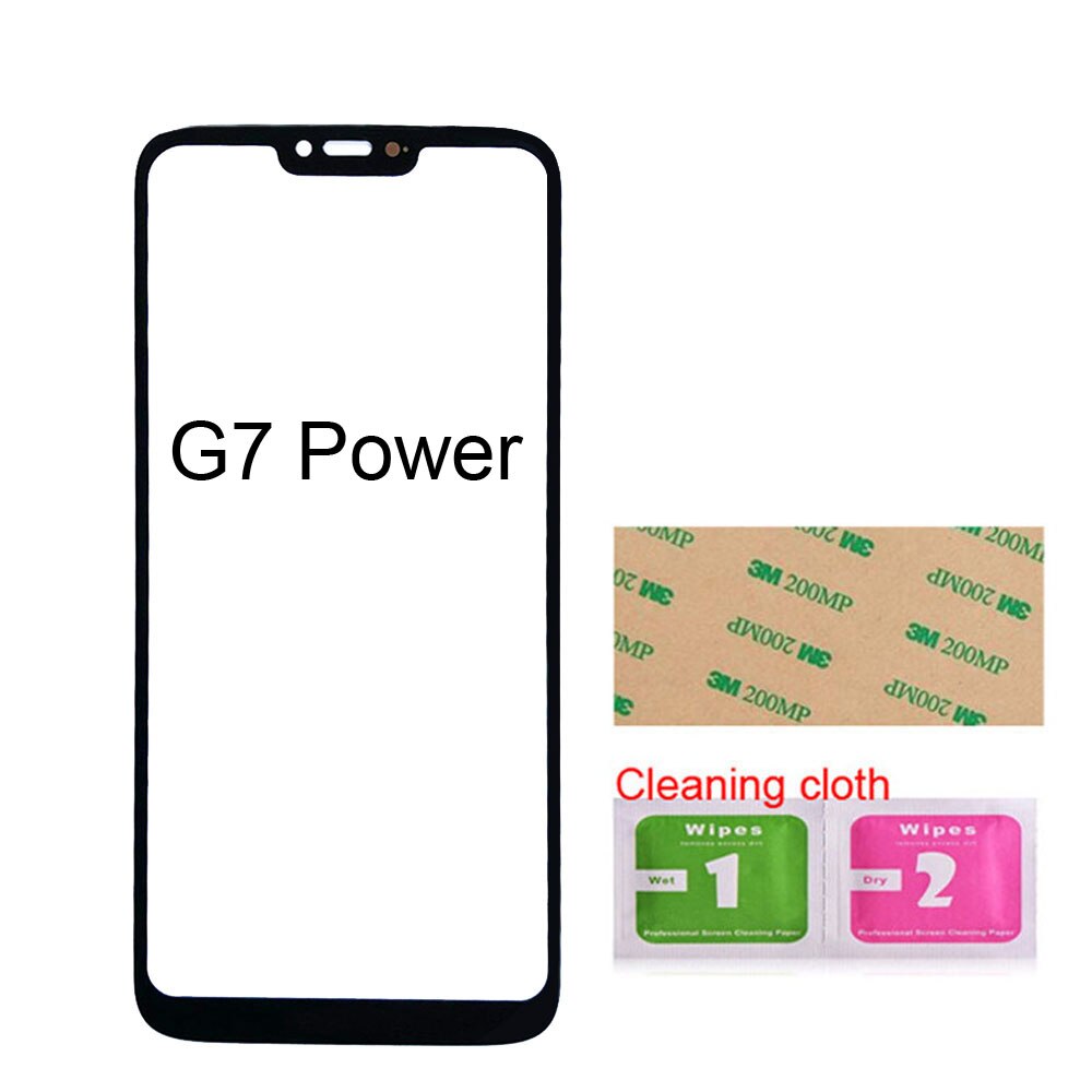 Per Moto G8 Gioco XT2015 del Pannello di Vetro Per Motorola Moto G7 Play/G7 Power XT1955 Vetro Anteriore (Senza touch Screen) esterno del Pannello Di Vetro: G7 Power