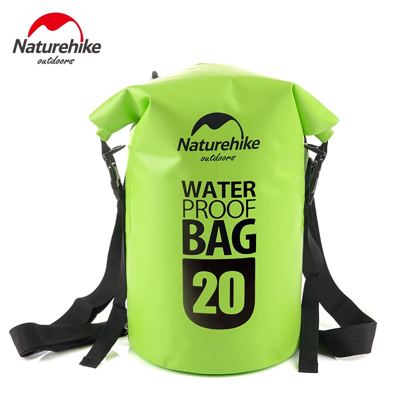 Wild outdoor 20l/30l 500d vandtæt rygsæktaske naturehike svømmetaske rafting drifting dry bag rygsæk ting tørsæk