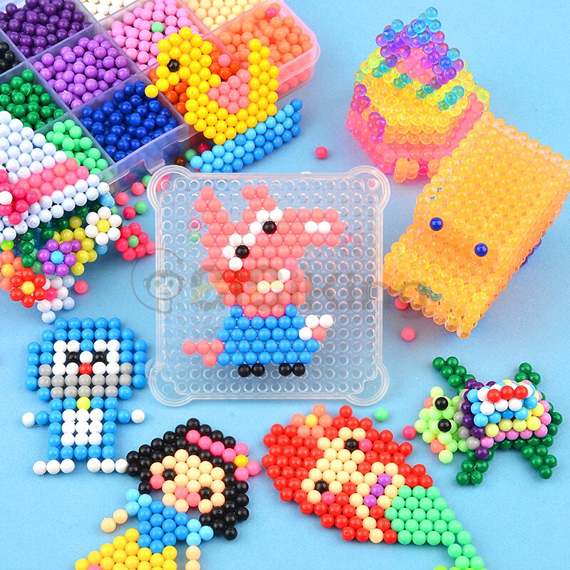 4,5 MM Anti-betonen-Perlen Nette Kreative Magie Nachfüllung Puzzle Aquabeads Wasser sprühen einstellen Ball freundlicher Spiele 3D DIY Bildung