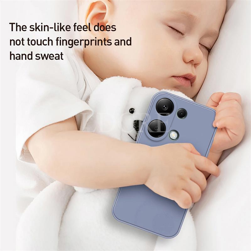 Para Xiaomi Redmi Note 13 Pro funda de silicona líquida Redmi Note 13 Pro funda protectora de TPU para teléfono Redmi Note 13 Pro cubierta