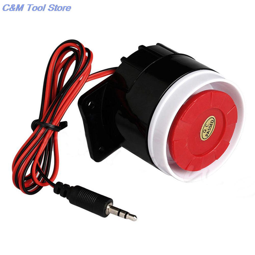 Super Loud Siren Durable Wired Mini Horn Siren For Home Security 120dB Sound Alarm System Compact DC 12V Indoor