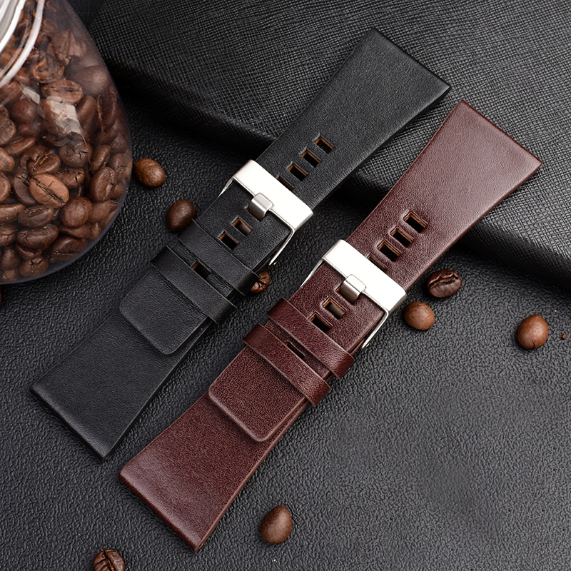 Grand Bracelet de montre en cuir pour hommes, pour Diesel dz7396 dz1206 dz1399 dz1405, 22/ 24 / 26 / 28 / 30 / 32mm, accessoires de montre