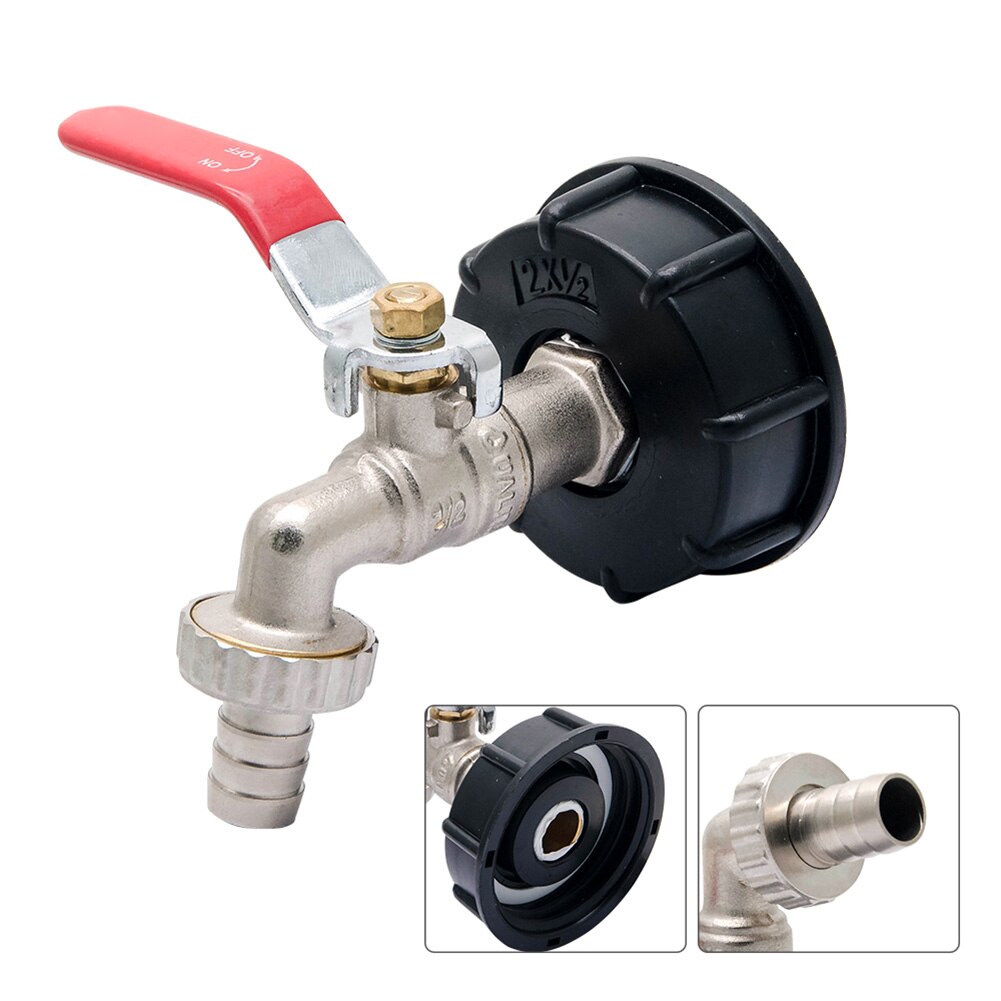1/2 messing dyser tank 1000 liter ibc adapter have vandtank stik regnvand tank adapter hjem have vand stik