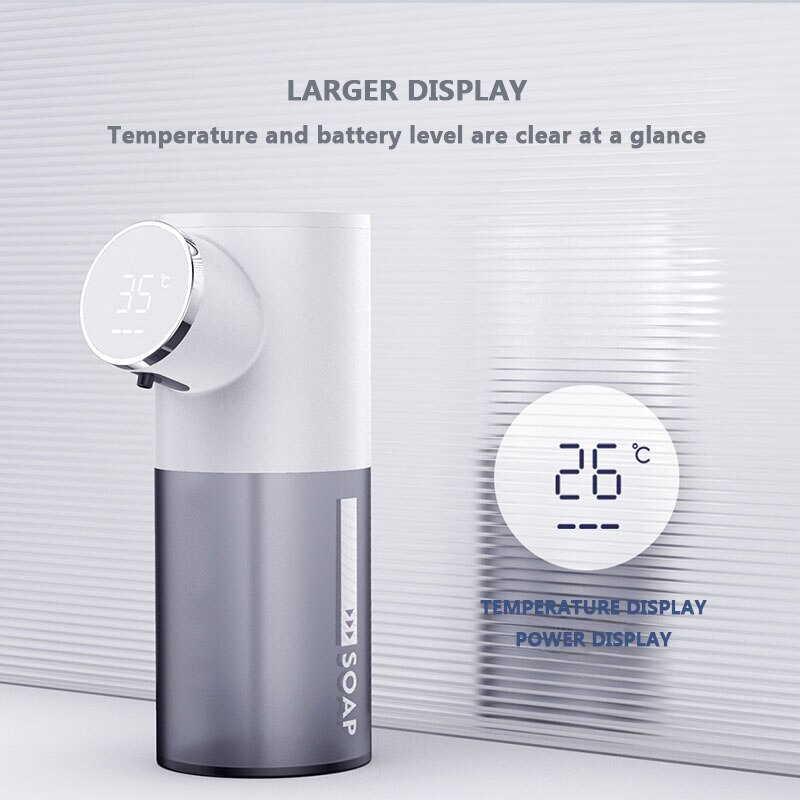 Xiaomi Automatische Zeepdispenser Usb Oplaadbare 320Ml Vloeibare Zeep Dispensers Digitale Display Schuim Handdesinfecterend Machine