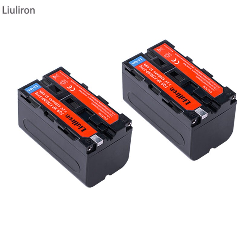 3x NP F770 F750 NP-F750 Li-Ion Batteria di Ricambio + LCD USB Caricabatterie per il Sony NP-F750 NP-F770 Videocamera Video Luce del LED D &amp; F: 2battery
