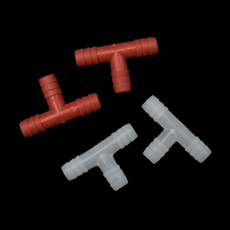 8mm tee Connector water splitter 3/8 hose garden irrigation tee barb Drinking fountain Fittings 20 Pcs