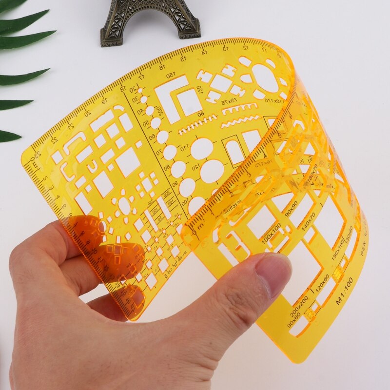 Architectonische sjabloon liniaal tekeningen stencil meetgereedschap levering  w8ed